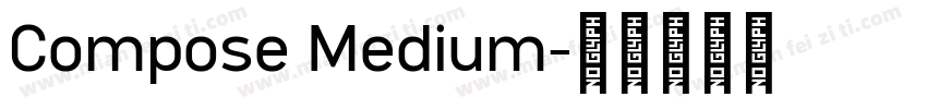 Compose Medium字体转换
